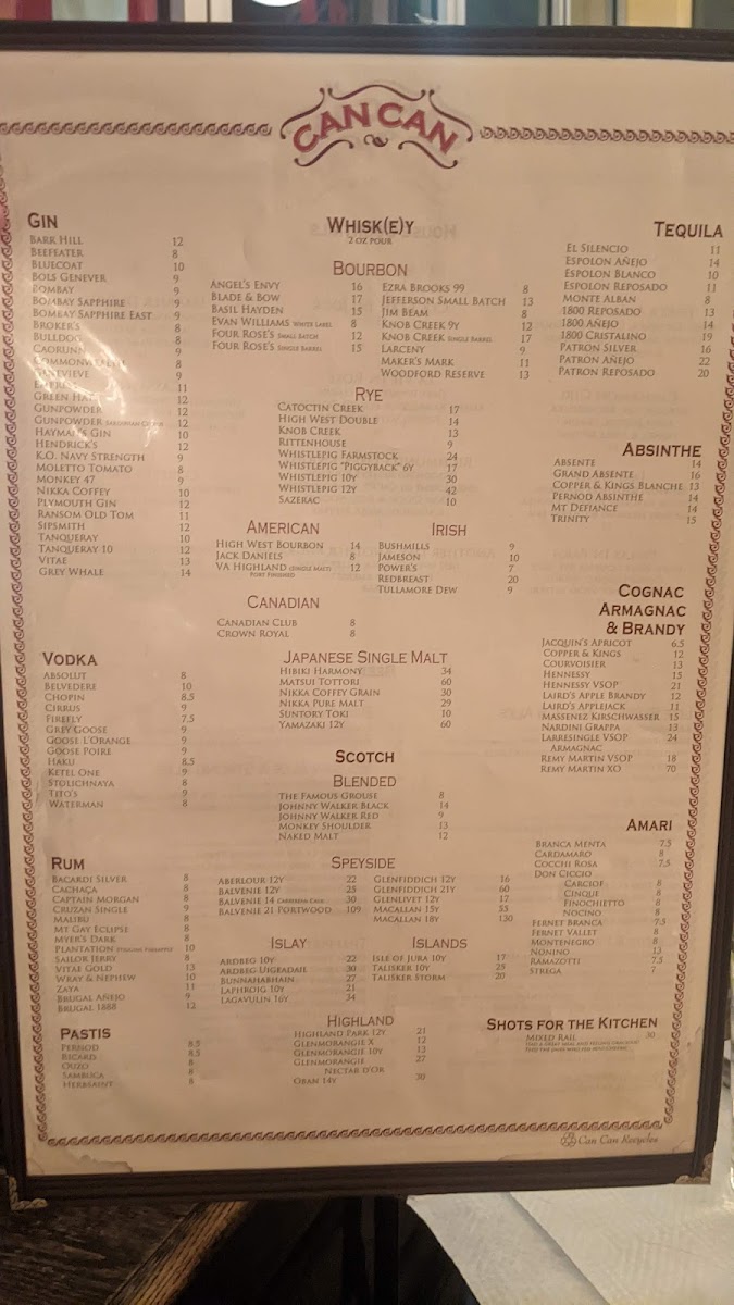 Menu Can Can Brasserie-8